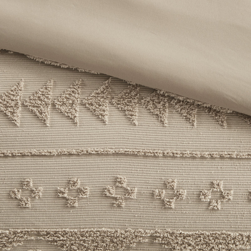 3 édredon en chenille brun clair pour très grand / très grand lit, aspect design, détails à l'épreuve,