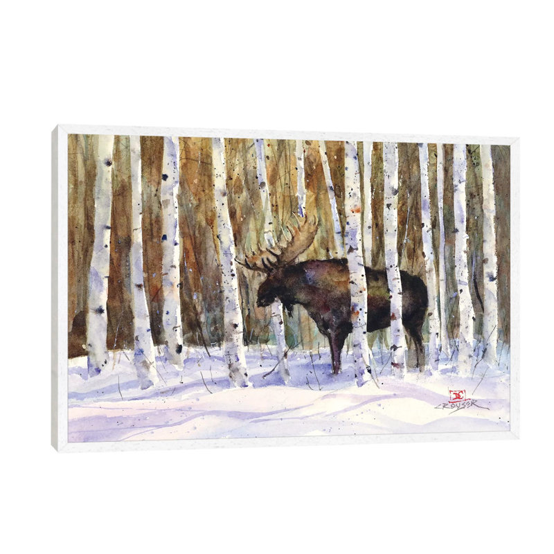 A Moment's Rest by Dean Crouser - Floater Frame Painting on Canvas, 101.6 cm H x 66.04 cm W, White