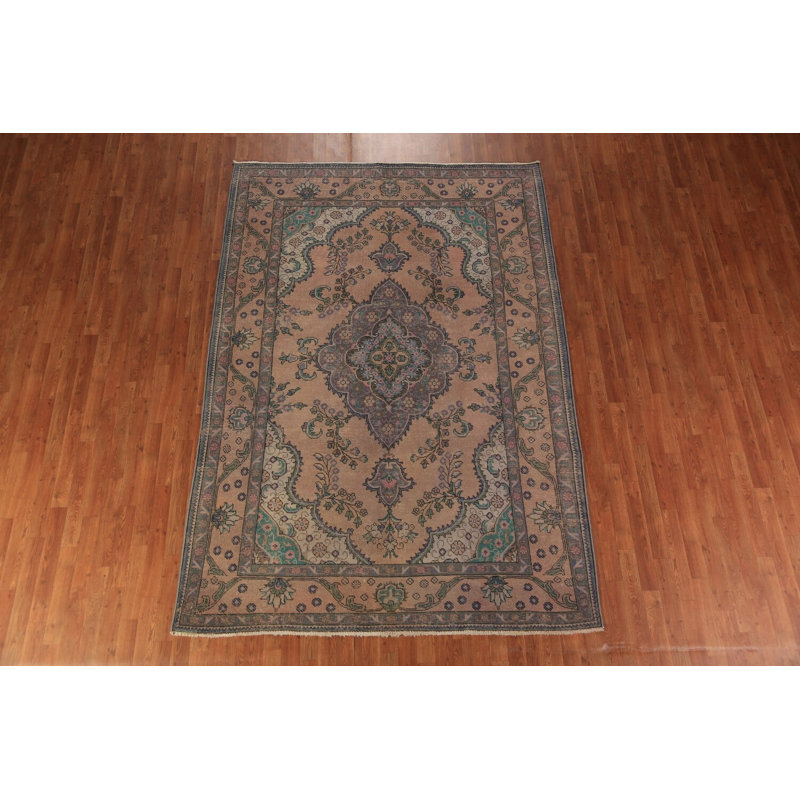 Handmade Wool Traditional Area Rug 7x9