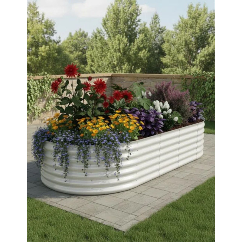 2pcs Heavy-Duty Raised Garden Beds, 17.7'' H x 94.4'' W x 47.2'' D
