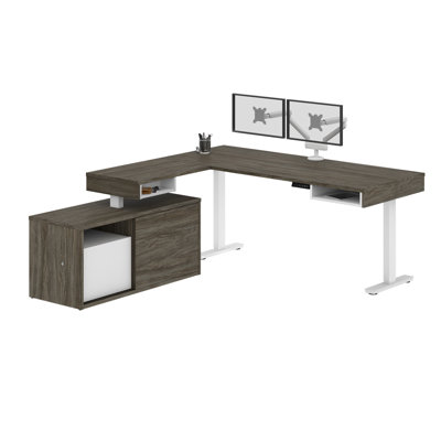 Izabel Adjustable L-Shaped Standing Desk