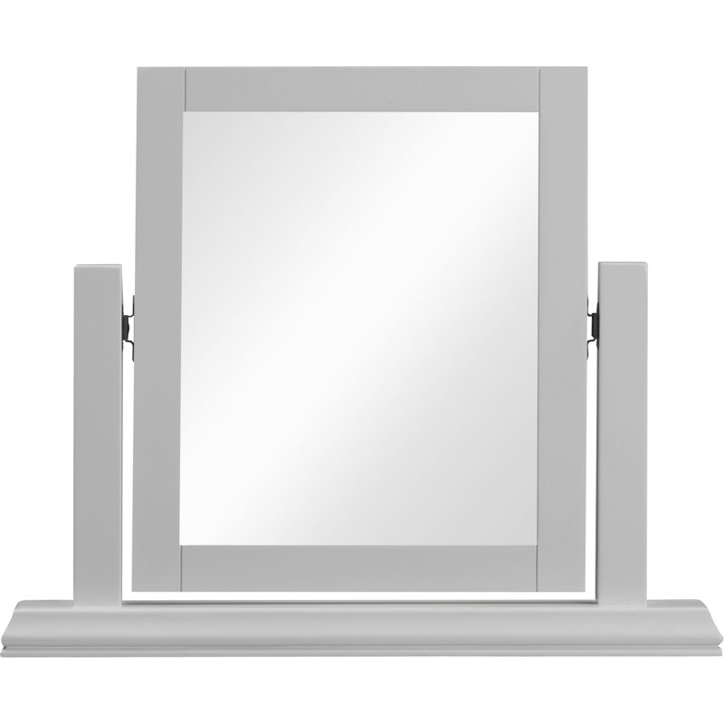 Melchior Rectangle Floor Mirror, Pebble Grey
