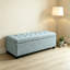 Banc rembourré avec rangement en bois et pieds capitonnés 49,75 po Willow-129155614-129155613