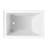 Kingston Brass Aqua Eden 48-Inch Acrylic Rectangular 3-Wall Alcove Tub-95483545
