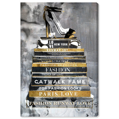 " Fashion And Glam Fashion Thoughts Noir Classic, Glam Gold " by Oliver Gal