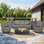 Deeomninia 4-Piece All Weather Wicker Patio Conversation Set With Swivel Gliders And Split Fire Pit Table