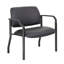 Large fauteuil d'invité Theo XL, 500 lb, vinyle antimicrobien noir-118318948
