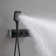 Single-Handle 2-Spray Of Rain Shower Head System Shower Faucet And Handheld Shower Kit In Matte Black(Valve Included)