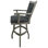 Irminger Swivel Upholstered Counter Stool with Solid Wood Frame