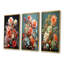 Floral Oasis Bouquet I - Fleurs, ensemble de 3 reproductions d'art mural-106075723-106075724