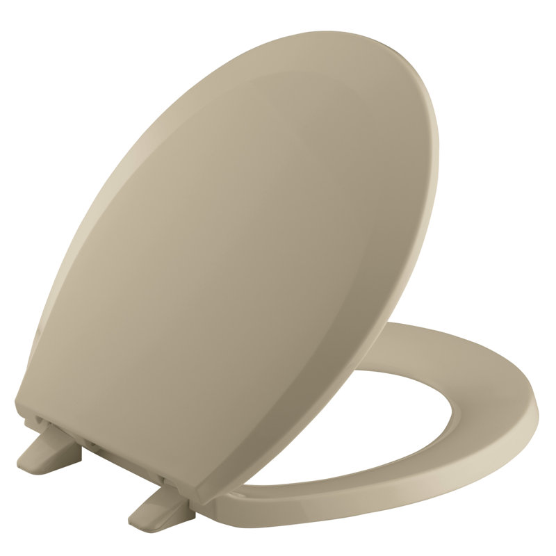 Lustra with Quick-Release Hinges Toilet Seat, Mexican Sand, Elongated
