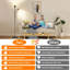 180cm Matte Torchiere Floor Lamp