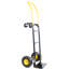 Chariot de 21 entrepôts - Chariot manuel avec double fonction. Capacité de 330 lb Corps en métal. Pour l'entrepôt, le jardin, la construction, utilisez des roues stables à 2 roues et 4 versions. Épicerie