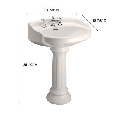 Lavabo de salle de bain ovale en porcelaine vitrifiée avec trop-plein 35,5 Vicki