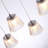 Atkin 5 - Light Nickel Cluster Pendant