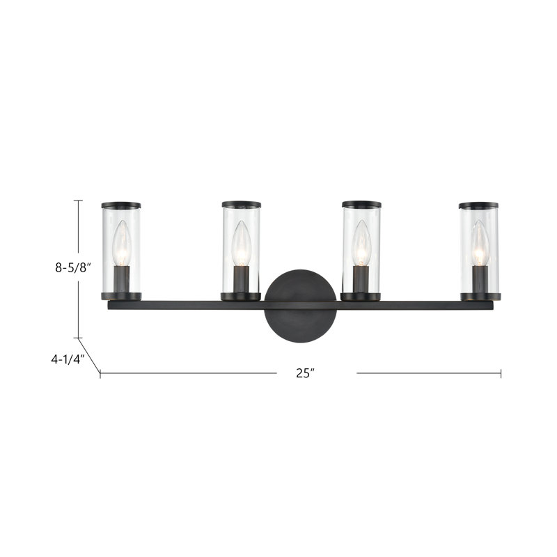 Revolve 4 - Light Vanity Light, Natural Brass