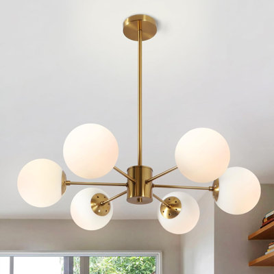 Lustre léger de style Mid-Century moderne avec luminaire suspendu en verre bullé pour la salle à manger, la cuisine et le salon