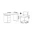 Ensemble de bureau et de chaises de style moderne