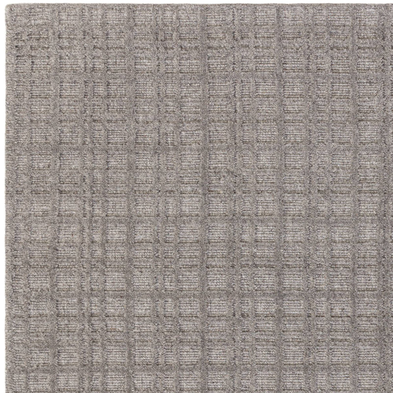 Beltsville Rectangle Wool Hand Woven Area Rug, Brown, Rectangle 200 x 290 cm