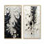 Minimalisme noir et blanc, ensemble de 2 reproductions sur toile-666911589-666911584