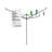 Brabantia Lift-O-Matic Outdoor Clothesline (164 ft) with Ground Spike, Cover, Clothespins and Bag-67236706