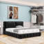 Ensemble de lit plateforme tapissier avec 2 coussins-1826791142-1826791136