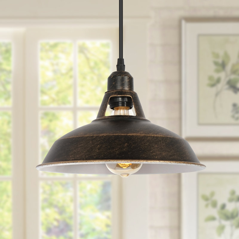 10.6'' 1 - Light Brown Single Pendant, Brown
