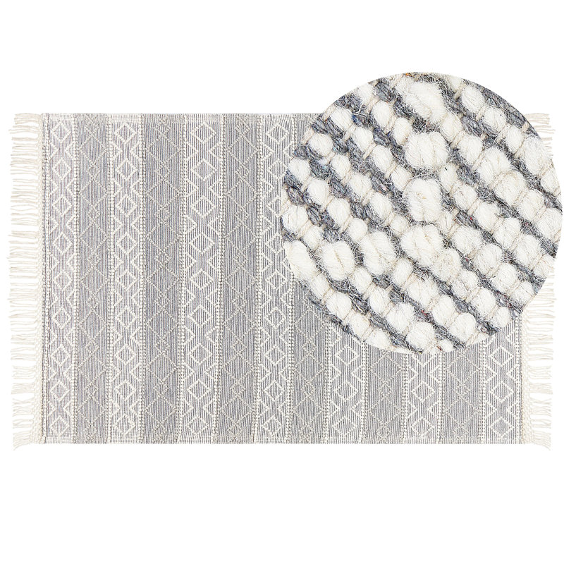 Lavedan Geometric Hand Woven 160cm X 230cm Area Rug