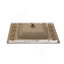 35" X 20" White Rectangular Single Vanity Top With 1 Faucet Hole And Overflow(Sink Only)