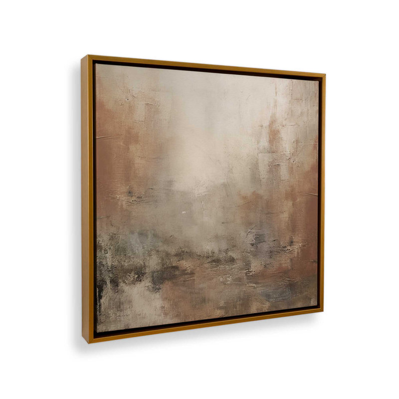 «Russet Mist Déroulant», reproduction sur toile roulée, Cadre flottant, H 24,75 po x l 24,75 po x P 1,75 po, Or poli