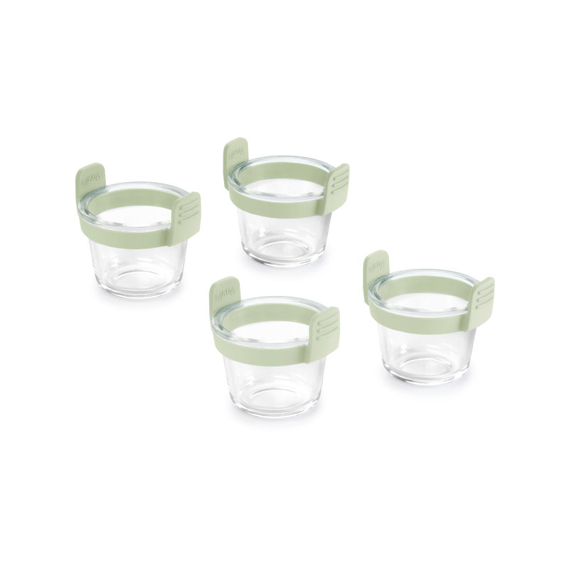 Lékué Air Fryer Glass Mini Cups, Set of 4