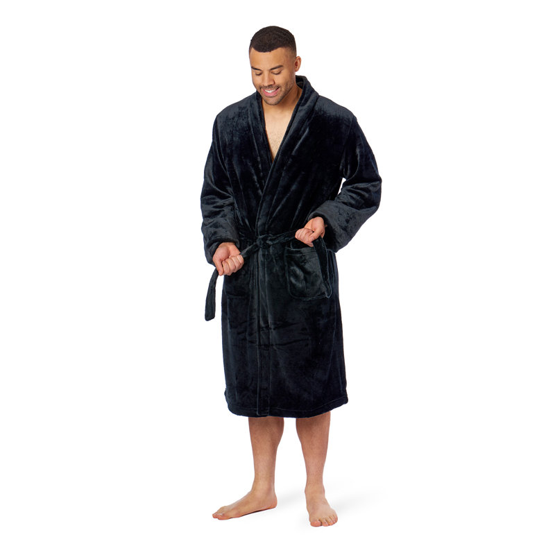 Peignoir Silk Touch, Noir, noir, noir, noir, L