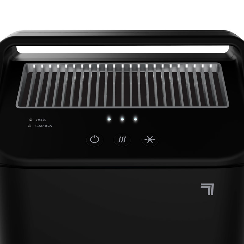 Black Portable HEPA Air Purifier with Odor Absorbing Filter