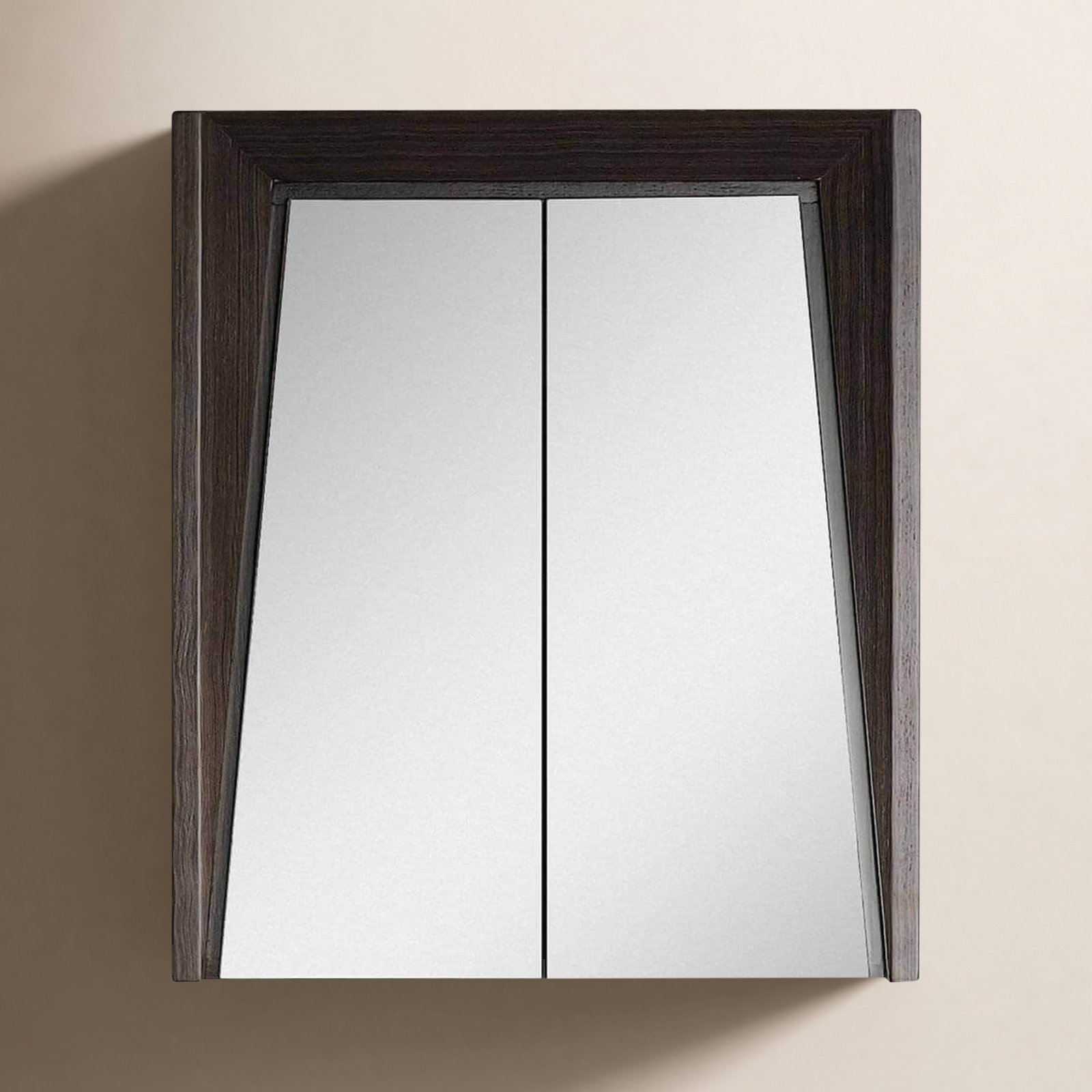 Heyer Surface Medicine Cabinet, Ebony Wave, 27.13" H x 23.63" W x 6" D