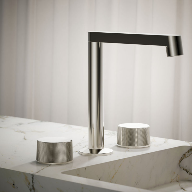 Components™ Bathroom Sink Handles with Oyl Design, Polished Nickel