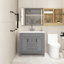 Meuble-lavabo simple 35,9 po avec plateau en céramique-1196552911