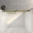56-60"W x 70"H Frameless Double Sliding Shower Door,5/16" (8mm) Thick SGCC Tempered Clear Glass,Double Side Easy Clean Coat,Brushed Gold Finished With Buffer-118099557