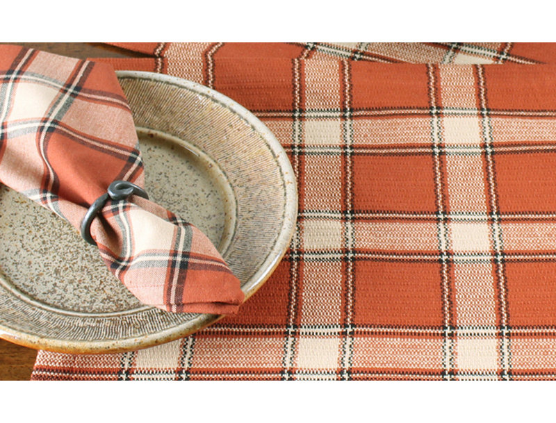 Ashburton Cotton Rectangle Placemat, Orange