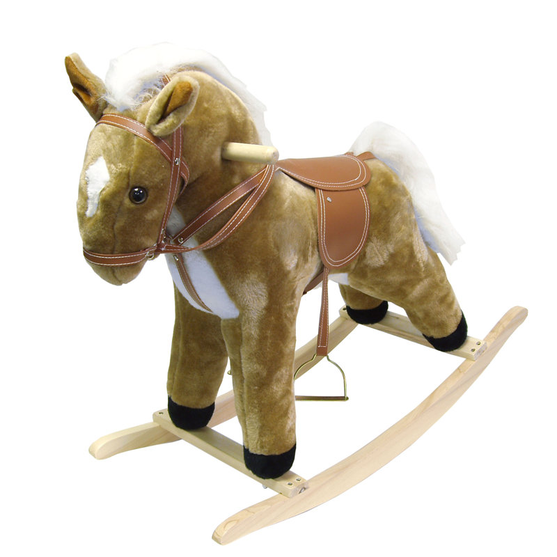 Cheval à bascule pelucheux Happy Trails