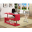 Folden L-Shaped Glass Top Computer Desk-813790375