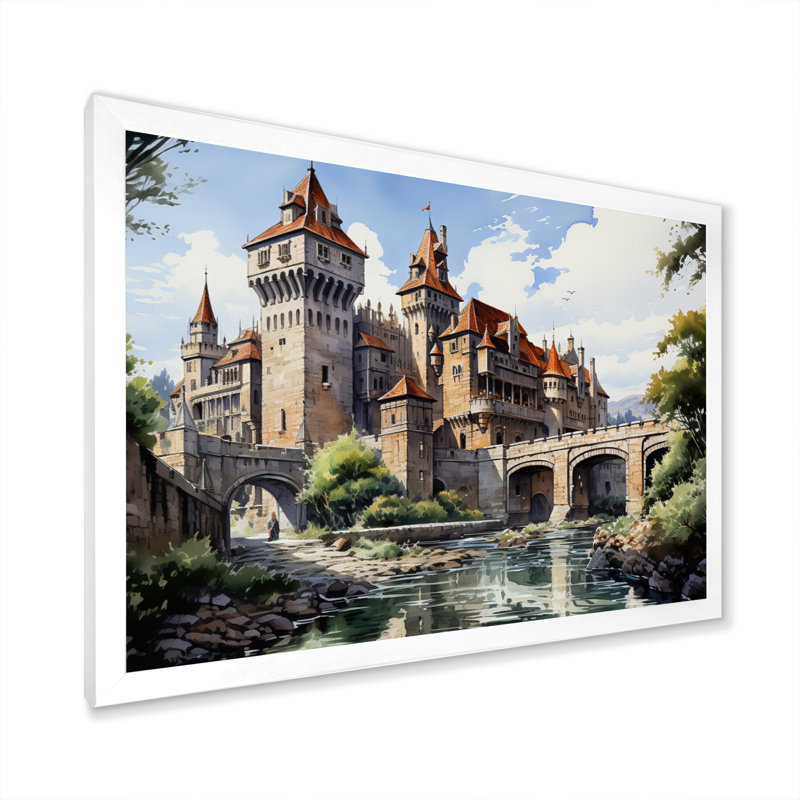 Marjoree Fortresses Majestic Guardians, Cadre simple blanc, H 16 po x l 32 po x P 1 po