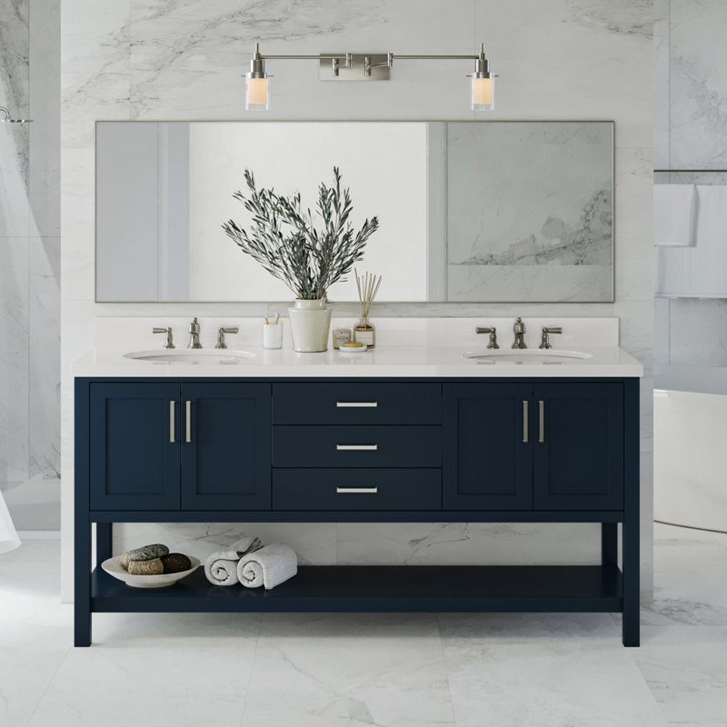 Magnolia Bath Vanity Oval Basin S073DWQ, Midnight Blue, Oval
