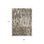 Tapis d'extérieur lavable abstrait brun et ivoire 5 pi x 8 pi
