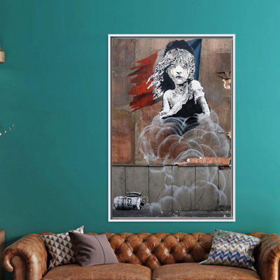 Banksy The Miserables Abstract 3D Canvas Art Print - Trendy Wall Decor & Unique Gift