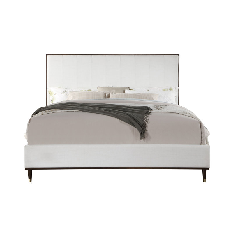 Light Gray Fabric Bed, Queen