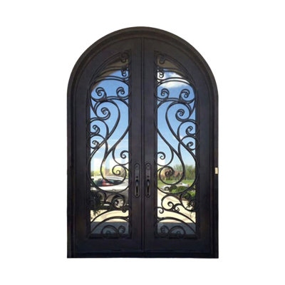 Santorini Arched Iron Door