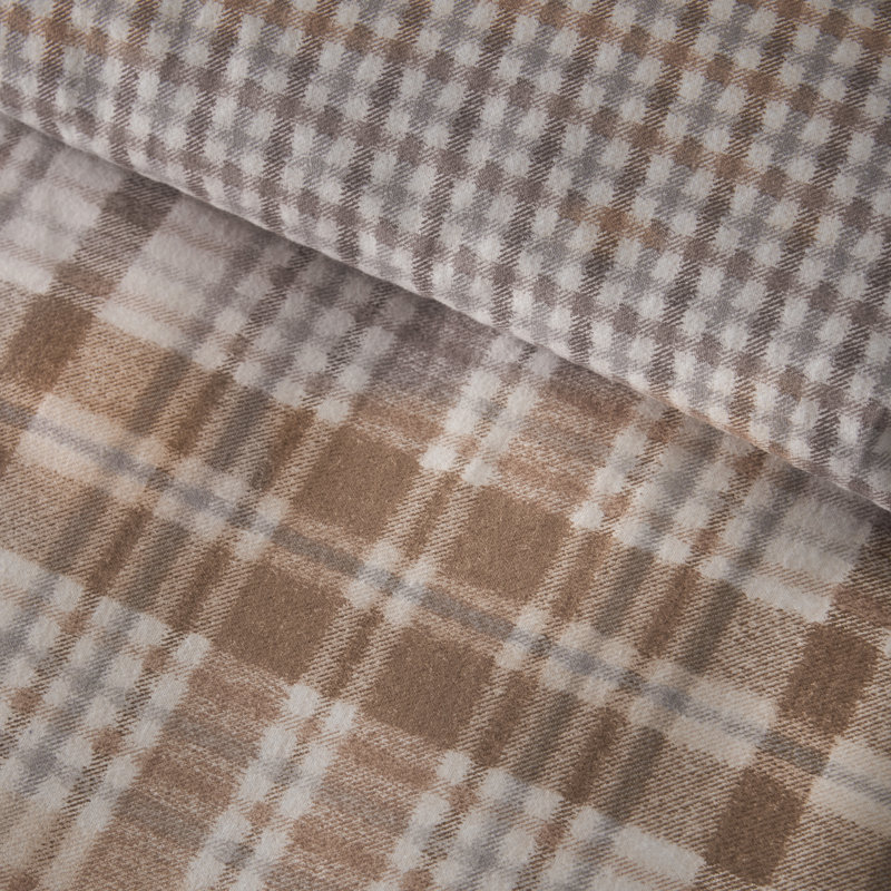 Brushed Hamish Check Duvet Cover Set, Single Bed (135 x 200 cm)