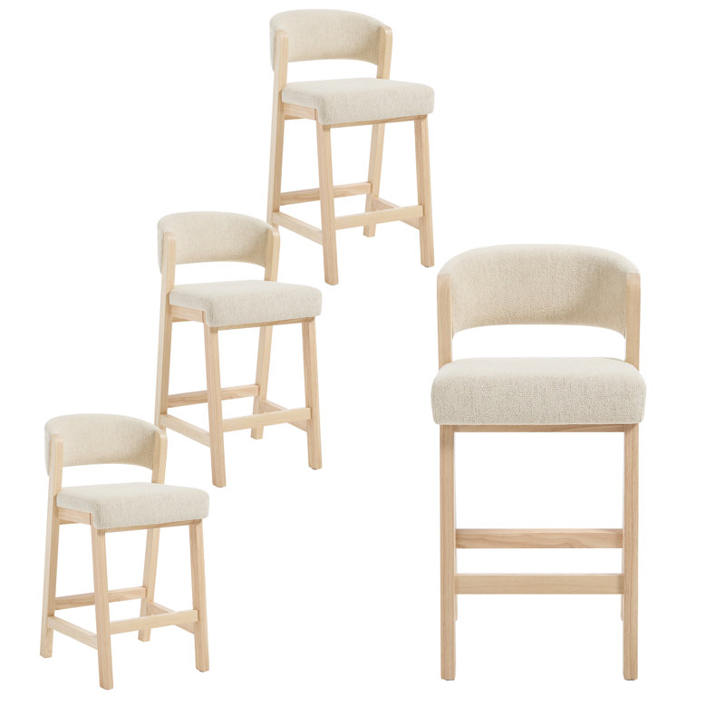 Tabouret de comptoir Albia, Chêne clair