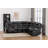 Ilia 96.8" Wide 3 - Piece Vegan Leather Power Reclining Sectional with Console Storage & Cup Holder-2068252785