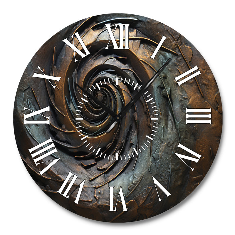 Horloge murale tourbillon bronze, Grand
